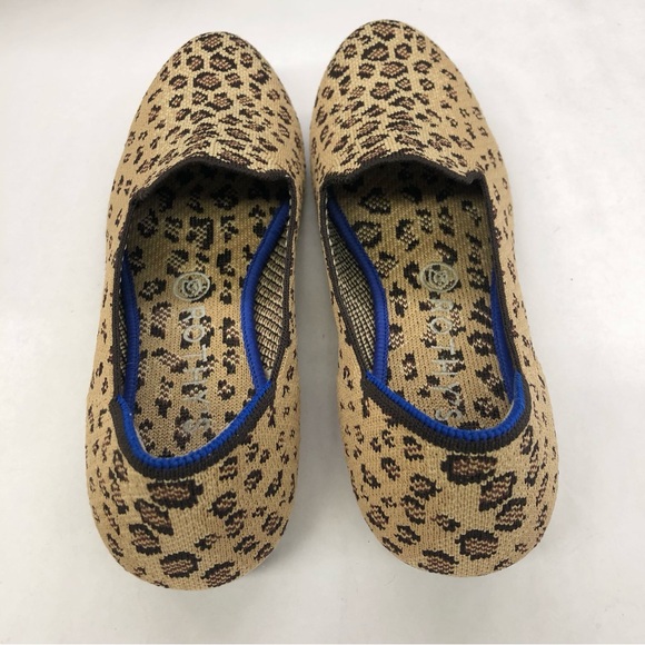 Rothy’s leopard print rounded toe flats. Size 9 - Picture 3 of 6